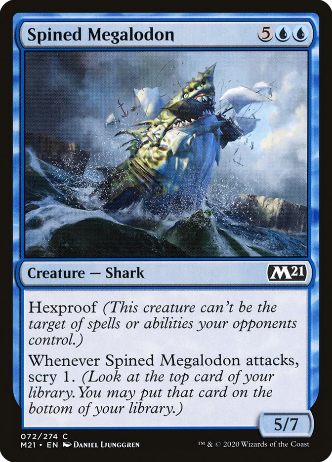 Spined Megalodon [Core Set 2021] Magic: The Gathering