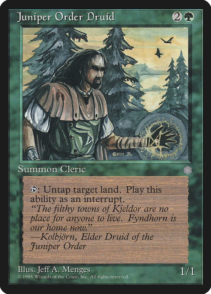 Juniper Order Druid [Ice Age] Magic: The Gathering