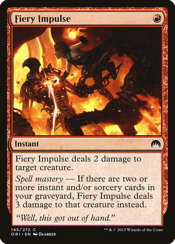 Fiery Impulse [Magic Origins] Magic: The Gathering