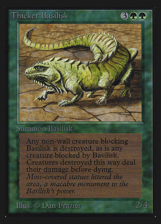 Thicket Basilisk [International Collectors' Edition] Magic: The Gathering
