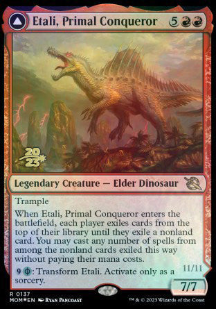 Etali, Primal Conqueror // Etali, Primal Sickness [March of the Machine Prerelease Promos] Magic: The Gathering