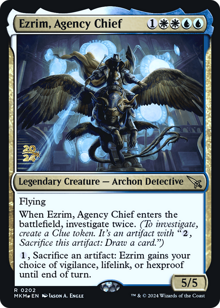 Ezrim, Agency Chief [Murders at Karlov Manor Prerelease Promos] Magic: The Gathering