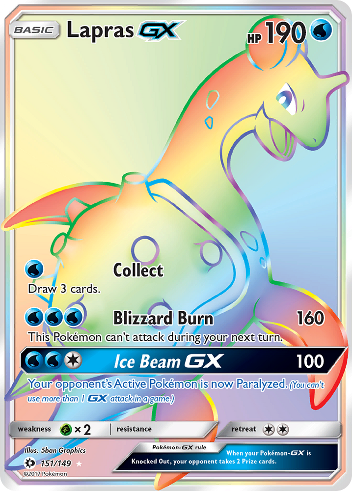Lapras GX (151/149) [Sun & Moon: Base Set] Pokémon