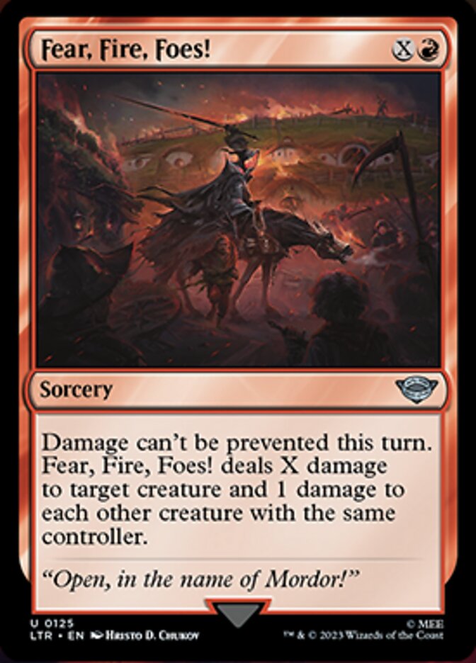 Fear, Fire, Foes! [The Lord of the Rings: Tales of Middle-Earth] Magic: The Gathering