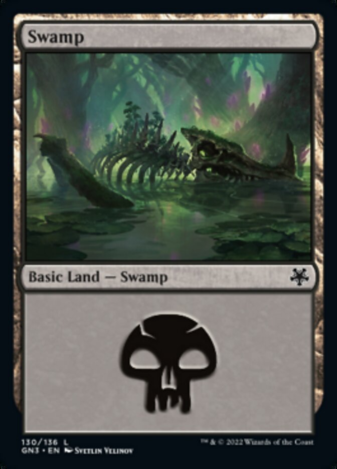 Swamp (130) [Game Night: Free-for-All] Magic: The Gathering