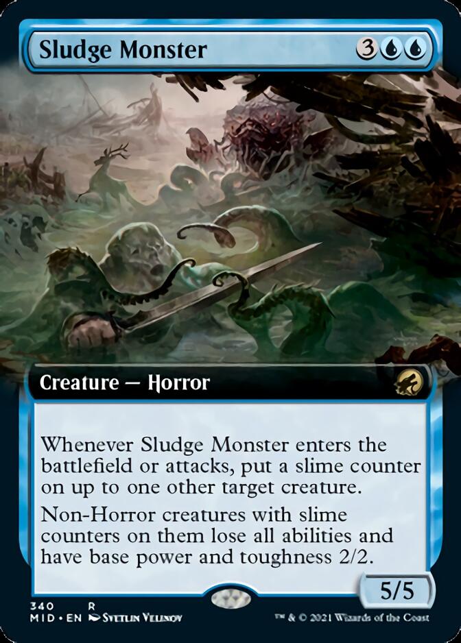 Sludge Monster (Extended Art) [Innistrad: Midnight Hunt] Magic: The Gathering
