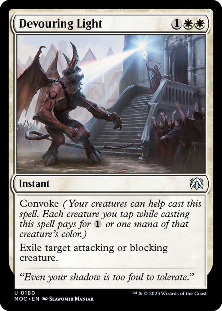Devouring Light [March of the Machine Commander] Magic: The Gathering