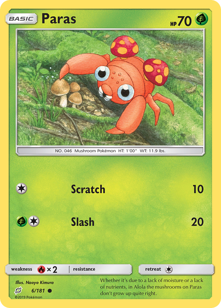 Paras (6/181) [Sun & Moon: Team Up] Pokémon