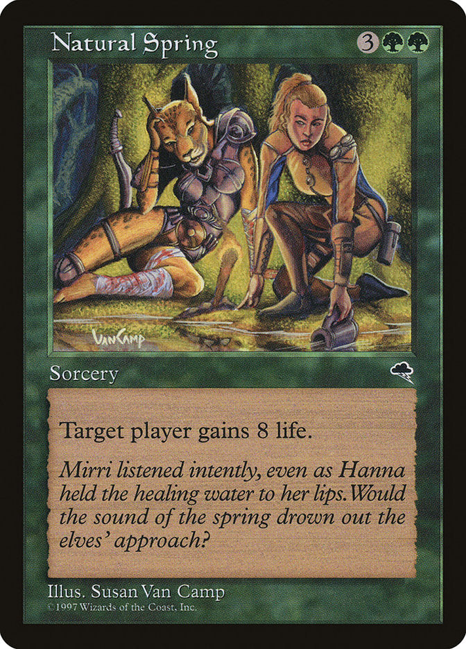 Natural Spring [Tempest] Magic: The Gathering