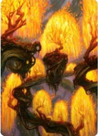 Grove of the Burnwillows Art Card [Zendikar Rising Art Series] Magic: The Gathering