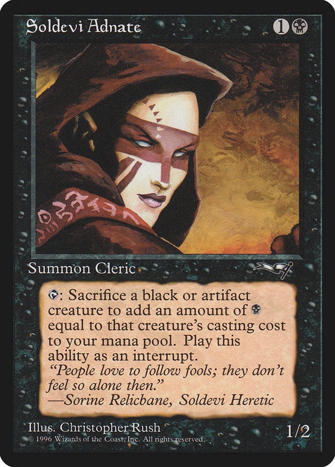 Soldevi Adnate (White Eyes) [Alliances] Magic: The Gathering