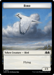 Bird // Food (0012) Double-Sided Token [Wilds of Eldraine Tokens] Magic: The Gathering