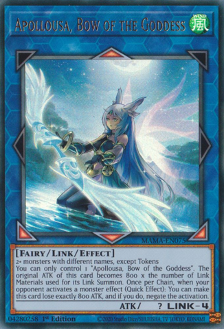 Apollousa, Bow of the Goddess [MAMA-EN075] Ultra Rare - Yugioh Cards For Your TCG Needs!