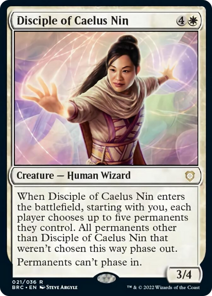 Disciple of Caelus Nin [The Brothers' War Commander] Magic: The Gathering