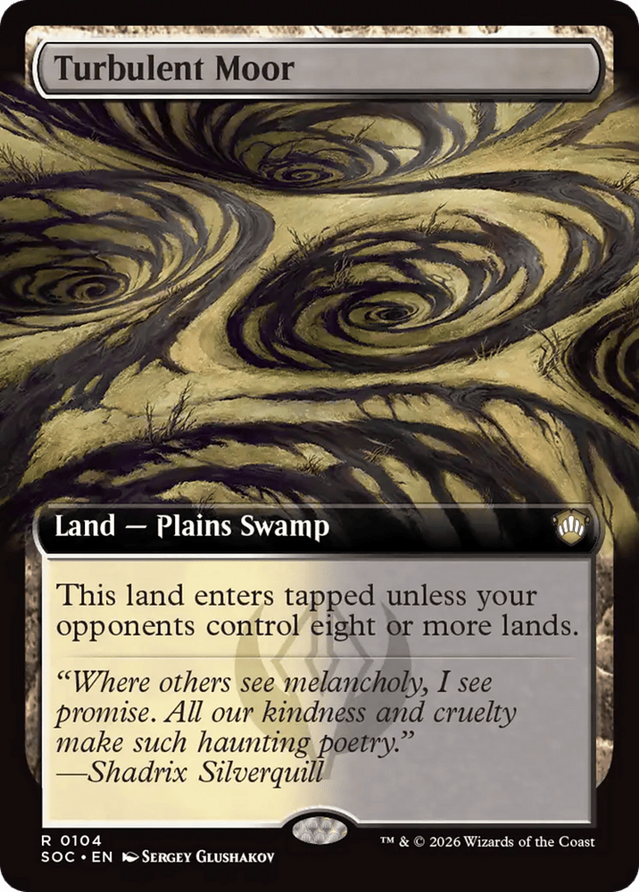 Turbulent Moor (Extended Art) [Secrets of Strixhaven Commander]