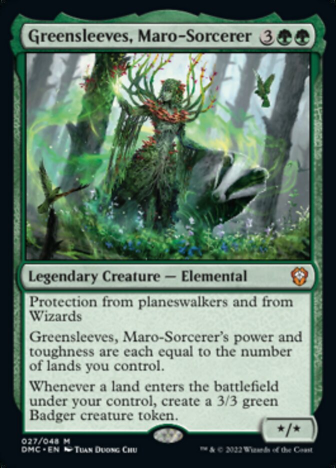 Greensleeves, Maro-Sorcerer [Dominaria United Commander] Magic: The Gathering