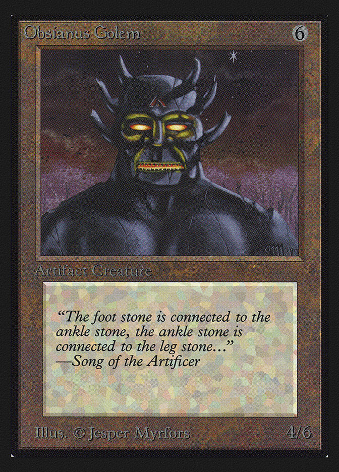 Obsianus Golem [International Collectors' Edition] Magic: The Gathering