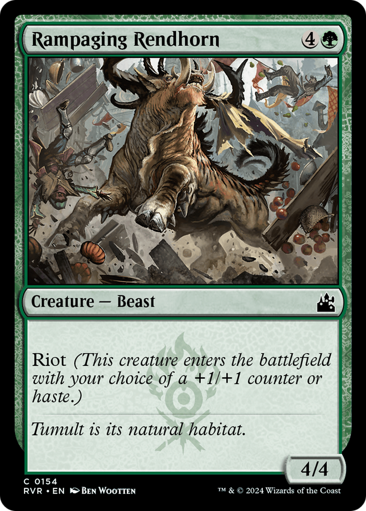 Rampaging Rendhorn [Ravnica Remastered] Magic: The Gathering