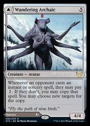 Wandering Archaic // Explore the Vastlands [Strixhaven: School of Mages] Magic: The Gathering