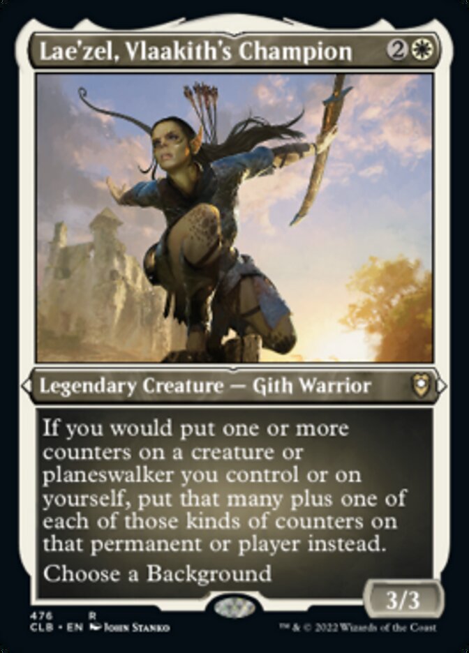 Lae'zel, Vlaakith's Champion (Foil Etched) [Commander Legends: Battle for Baldur's Gate] Magic: The Gathering