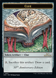 Clue Token (011) [30th Anniversary Tokens] Magic: The Gathering