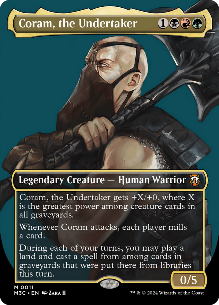 Coram, the Undertaker (Borderless) [Modern Horizons 3 Commander] Magic: The Gathering