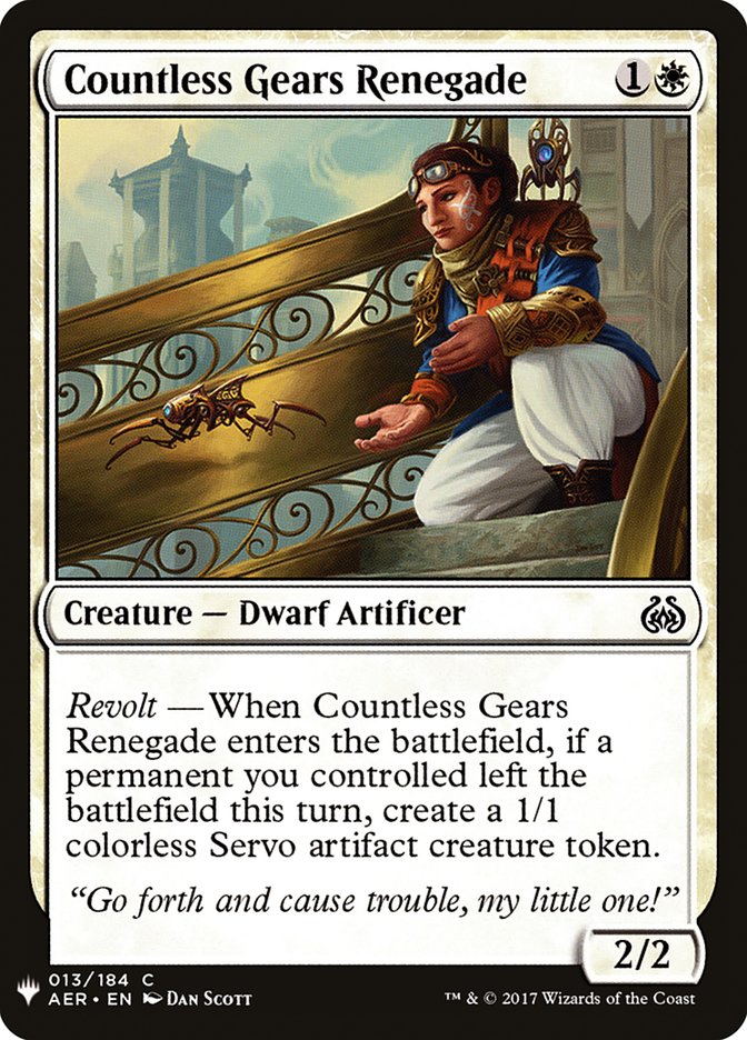 Countless Gears Renegade [Mystery Booster] Magic: The Gathering