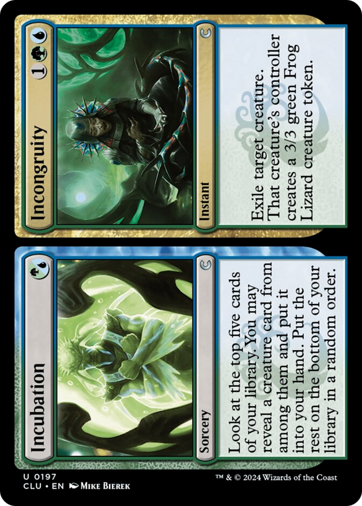 Incubation // Incongruity [Ravnica: Clue Edition] Magic: The Gathering