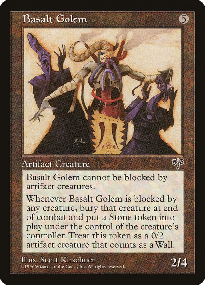 Basalt Golem [Mirage] Magic: The Gathering