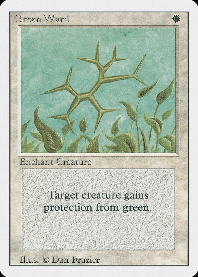 Green Ward [Revised Edition] Magic: The Gathering