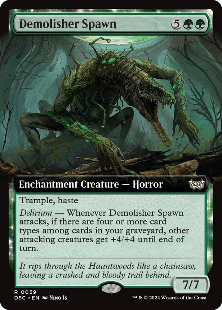 Demolisher Spawn (Extended Art) [Duskmourn: House of Horror Commander] Magic: The Gathering