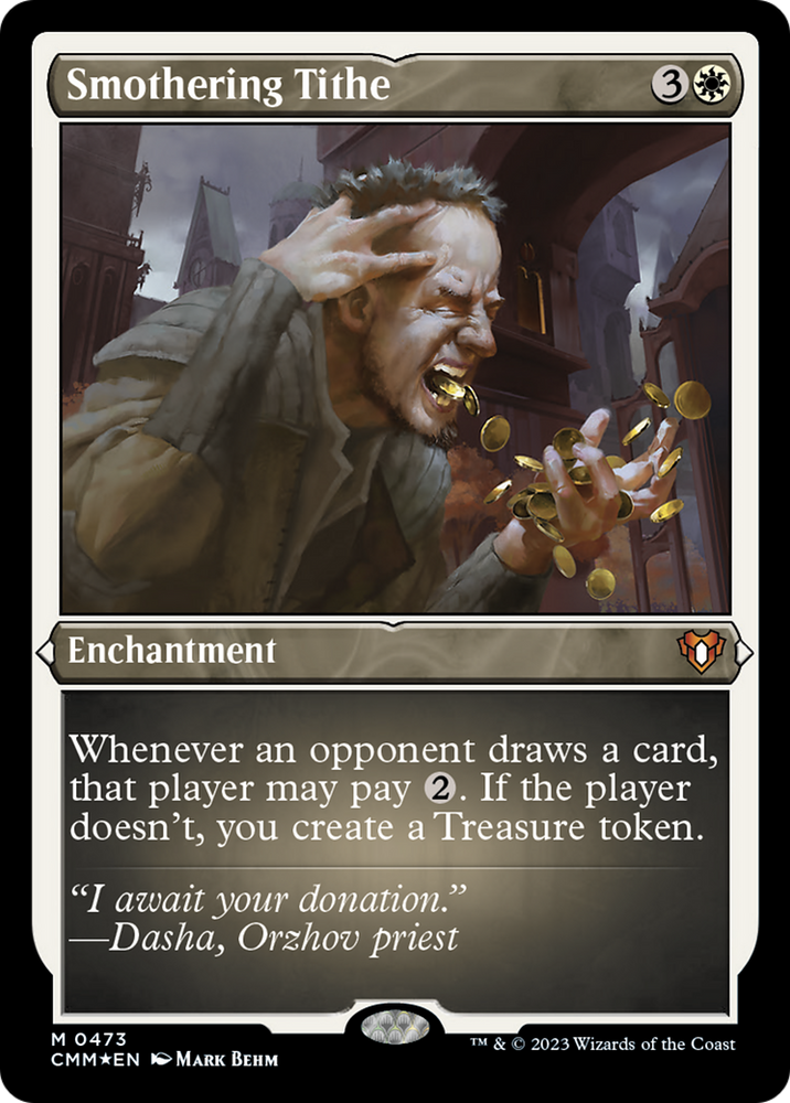 Smothering Tithe (Foil Etched) [Commander Masters] Magic: The Gathering