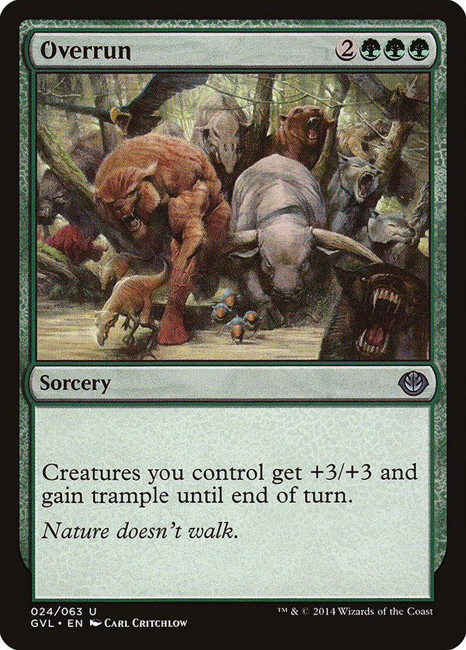 Overrun (Garruk vs. Liliana) [Duel Decks Anthology] Magic: The Gathering