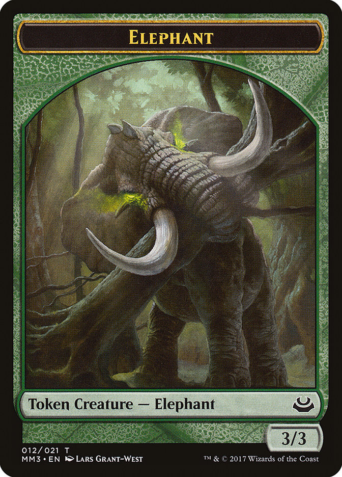 Elephant Token [Modern Masters 2017 Tokens] Magic: The Gathering