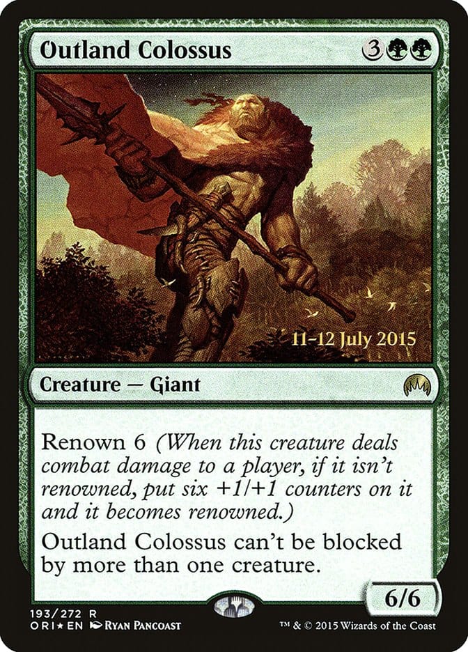 Outland Colossus [Magic Origins Prerelease Promos] Magic: The Gathering
