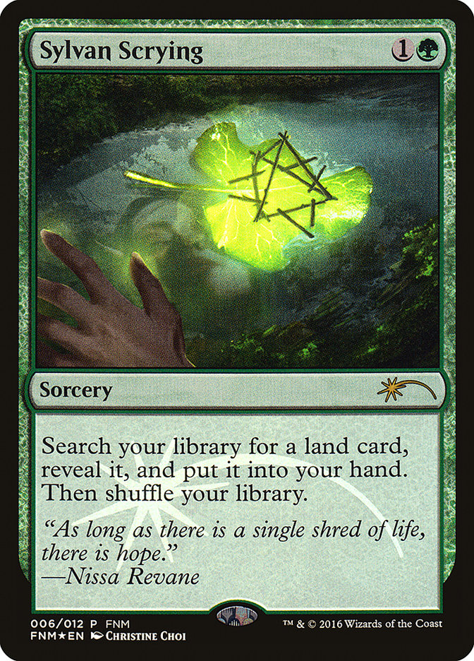 Sylvan Scrying [Friday Night Magic 2016] Magic: The Gathering