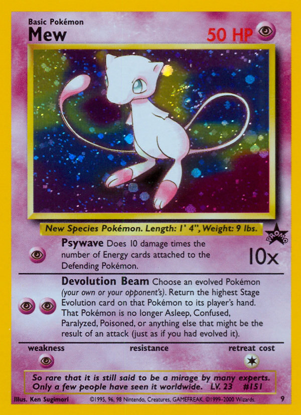 Mew (9) [Wizards of the Coast: Black Star Promos] Pokémon