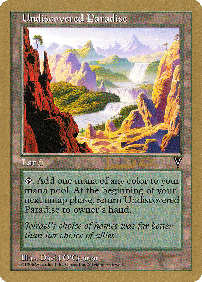 Undiscovered Paradise (Janosch Kuhn) [World Championship Decks 1997] Magic: The Gathering