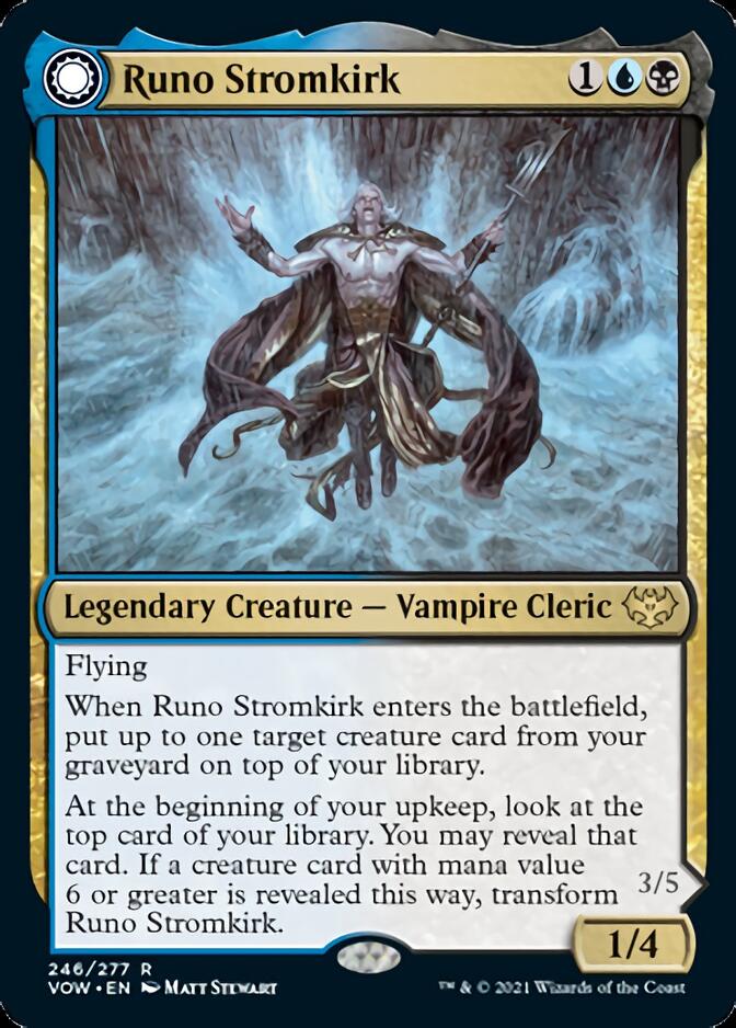Runo Stromkirk // Krothuss, Lord of the Deep [Innistrad: Crimson Vow] Magic: The Gathering