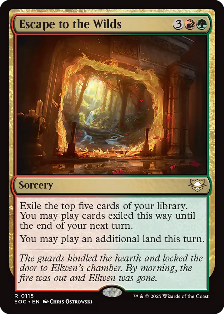 Escape to the Wilds [Edge of Eternities Commander] Magic: The Gathering
