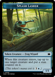 Rat // Splash Lasher Double-Sided Token [Bloomburrow Tokens] Magic: The Gathering