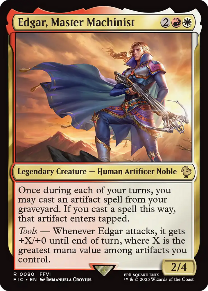Edgar, Master Machinist [FINAL FANTASY Commander] Magic: The Gathering