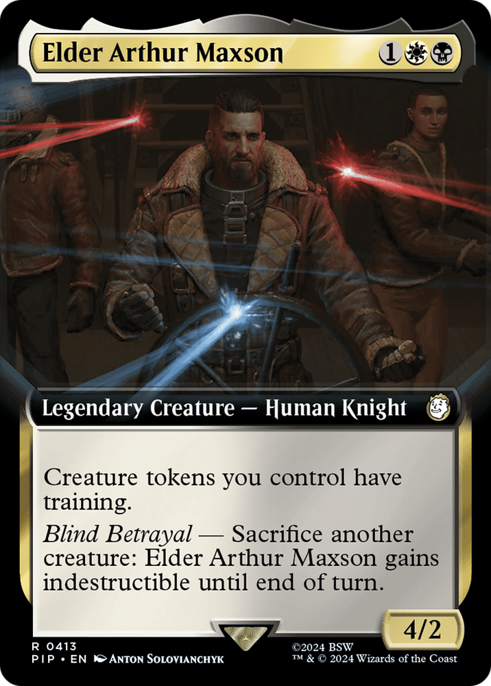 Elder Arthur Maxson (Extended Art) [Fallout] Magic: The Gathering