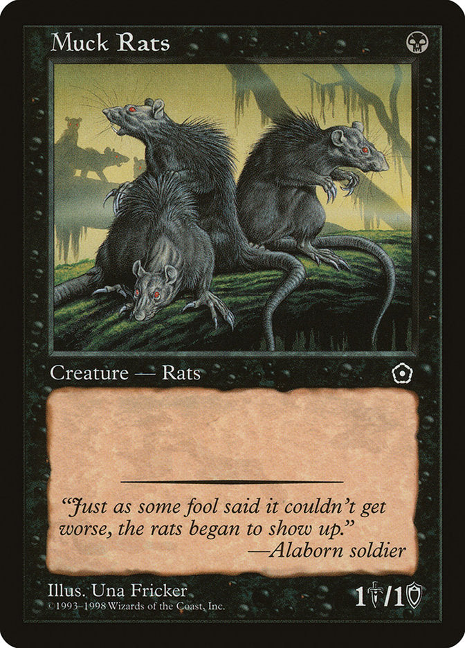 Muck Rats [Portal Second Age] Magic: The Gathering