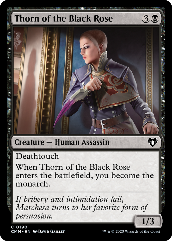 Thorn of the Black Rose [Commander Masters] Magic: The Gathering