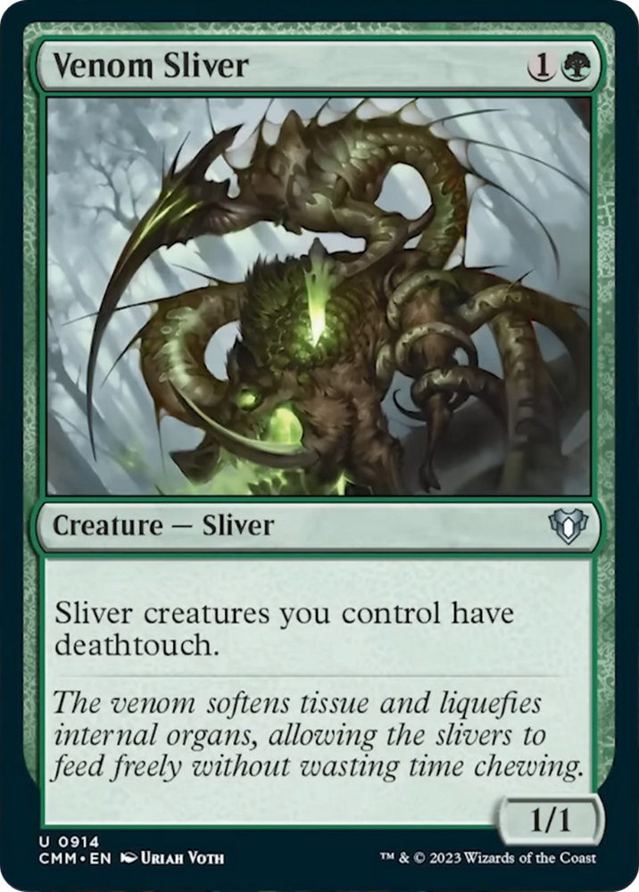 Venom Sliver [Commander Masters] Magic: The Gathering