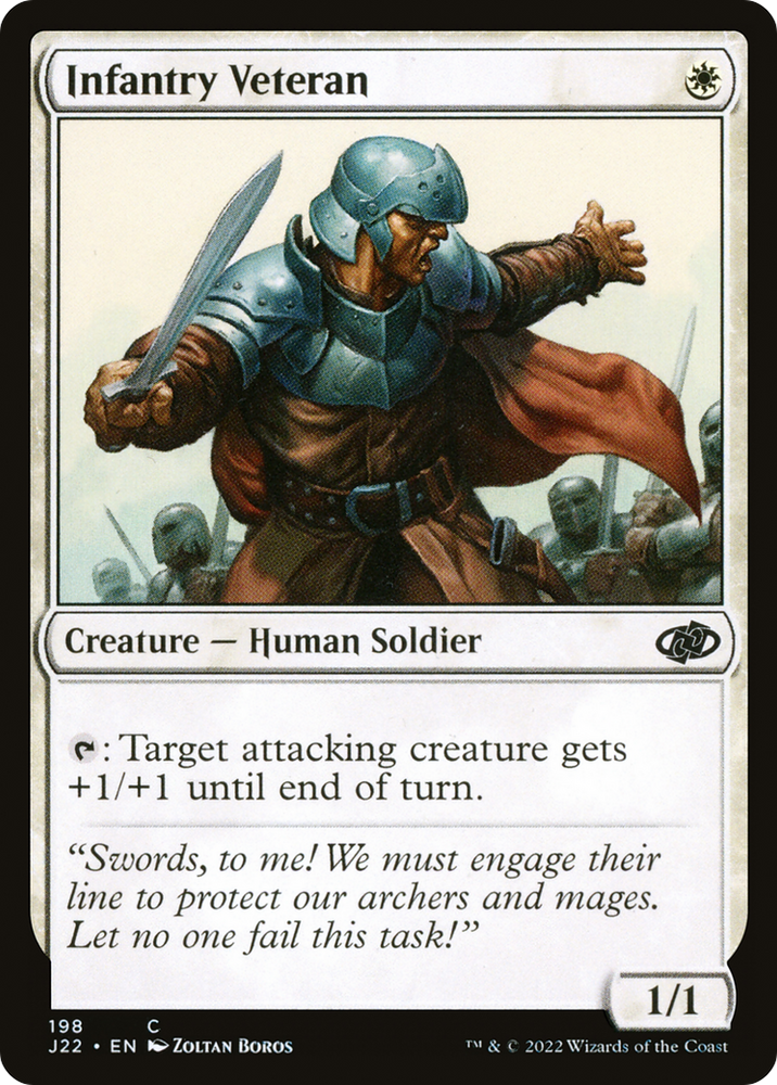Infantry Veteran [Jumpstart 2022] Magic: The Gathering