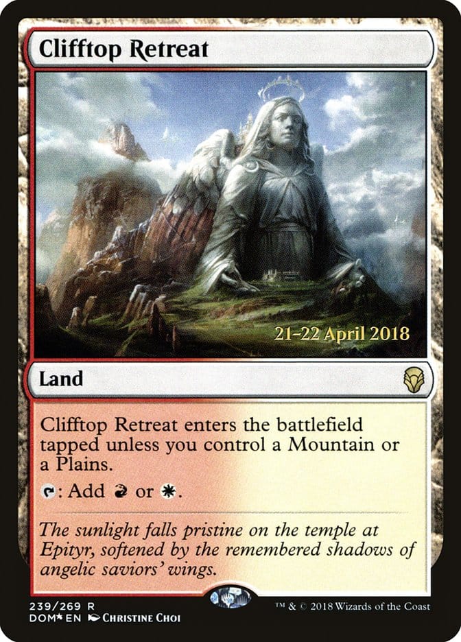 Clifftop Retreat [Dominaria Prerelease Promos] Magic: The Gathering