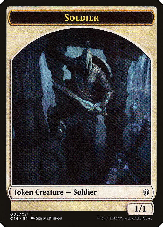 Soldier // Squid Double-Sided Token [Commander 2016 Tokens] Magic: The Gathering