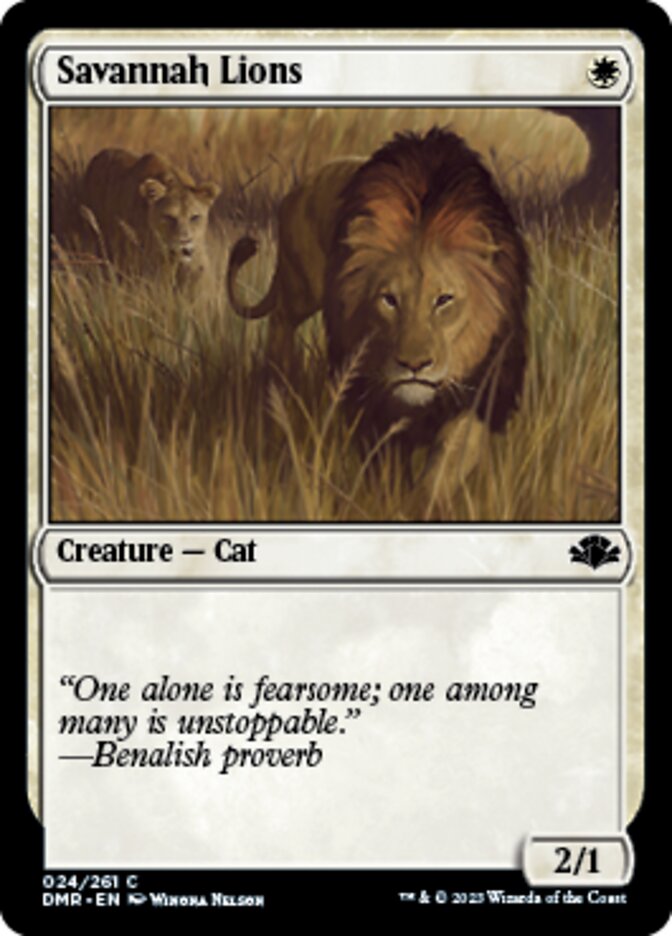 Savannah Lions [Dominaria Remastered] Magic: The Gathering